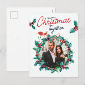 Minimalistisch Arch Erstes Weihnachtscouch Foto Feiertagspostkarte (Vorne/Hinten)