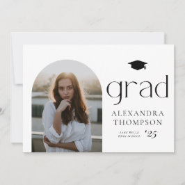 Minimalistisch Arch Foto Schwarzes Foto Abschluss Ankündigung