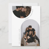 Minimalistisch Arch Foto Weihnachtskarten Einladung (Vorderseite)