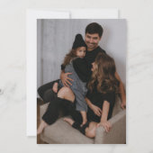 Minimalistisch Arch Foto Weihnachtskarten Einladung (Rückseite)