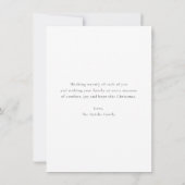 Minimalistisch Arch Frohe Weihnachtsgrüße-Karte Dankeskarte (Rückseite)