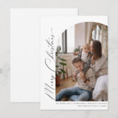 Minimalistisch Arch Frohe Weihnachtsgrüße-Karte Dankeskarte (Vorne/Hinten)