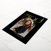 Minimalistisch Arch Modern  Abschluss mit 5 Fotos Folieneinladung (Gedreht)