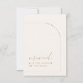 Minimalistisch Arch Modern Wedding vorbehaltenes Z Karte (Vorderseite)