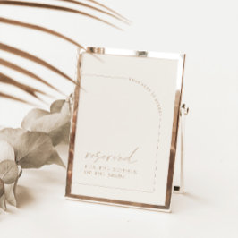 Minimalistisch Arch Modern Wedding vorbehaltenes Z Karte