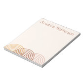 Minimalistisch Arches Boho Small Notizblock (Rotiert)