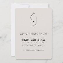 Minimalistisch Art Deco Hochzeit Speichern Sie das