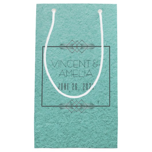 Minimalistisch Art Deco Kleine Geschenktüte (Vorderseite)