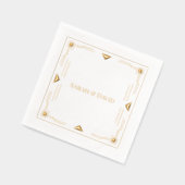 Minimalistisch Art Deco Servietten Mit Folie (Links)