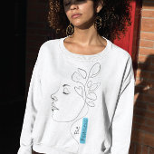 Minimalistisch Art Inspirational Sweatshirt für Fr
