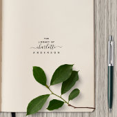 Minimalistisch aus der Bibliothek eleganter Skript Gummistempel