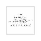 Minimalistisch aus der Bibliothek eleganter Skript Gummistempel (Prägung)