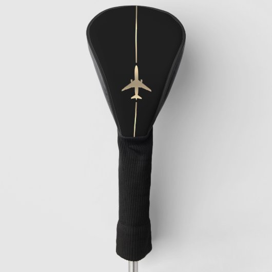 Minimalistisch Aviation Golf Head Cover Headcover (Vorderseite)