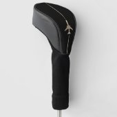 Minimalistisch Aviation Golf Head Cover Headcover (angewinkelt)