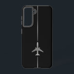 Minimalistisch Aviation Samsung Galaxy Fall Samsung Galaxy Hülle<br><div class="desc">Minimalistisch Silver Aviation Samsung Galaxy S21 Fall</div>