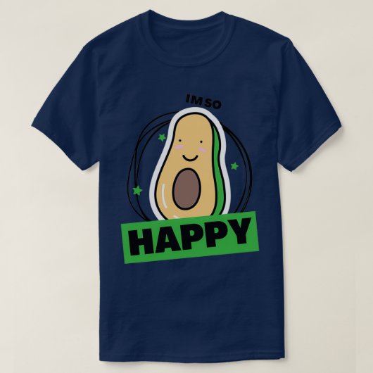 Minimalistisch Avocado T-Shirt (Design vorne)