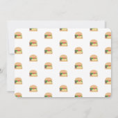 Minimalistisch Baby Dusche GRILLEN Baby Q Backyard Einladung (Rückseite)