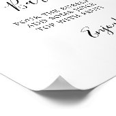 Minimalistisch Baby Dusche Mama-osa-Bar-Zeichen Poster (Ecke)