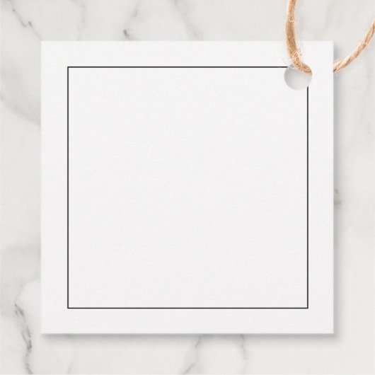 Minimalistisch Baby Dusche Vielen Dank Geschenkanhänger (Rückseite)