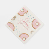 Minimalistisch Baby Sprinkles Babydusche Serviette (Ecke)