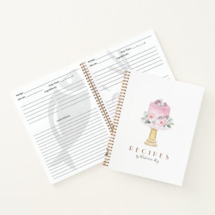 Minimalistisch Bäckerei Caterer Kuchen Notizblock