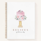 Minimalistisch | Bäckerei | Caterer | Kuchen Notizblock (Vorderseite)