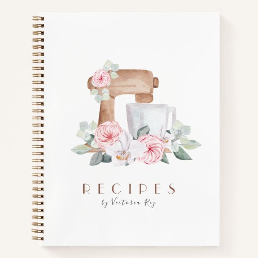 Minimalistisch | Bäckerei | Caterer | Rezept-Noteb Notizblock (Vorderseite)