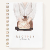 Minimalistisch | Bäckerei | Caterer | Rezept Notizblock (Vorderseite)