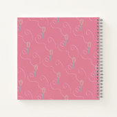 Minimalistisch Baker Wirbel Whisk Rezept Kochbuch Notizblock (Rückseite)