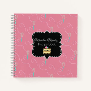 Minimalistisch Baker Wirbel Whisk Rezept Kochbuch Notizblock