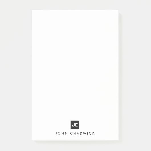 Minimalistisch Basic Post-it Klebezettel (Vorderseite)