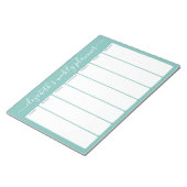 Minimalistisch Basic Weekly Planer Moderne Scripta Notizblock (angewinkelt)