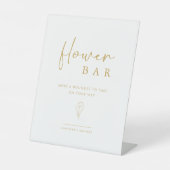 Minimalistisch bauen Sie Ihre Bouquet Blumenbaby-D Sockelschild (Vorderseite)