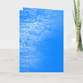 Minimalistisch Beach Azsure Blue Wedlet Booklet Programm (Rückseite)