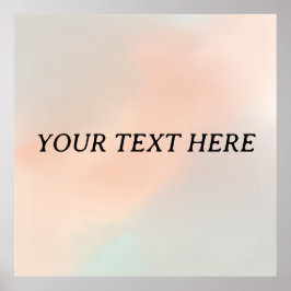 Minimalistisch bearbeitbares Poster - Serene Paste