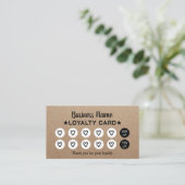 Minimalistisch Beauty Salon & Wellness-Center Rust Treuekarte (Stehend Vorderseite)