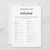 Minimalistisch beenden Sie das Brider-Phrase-Brida Einladung (Vorderseite)