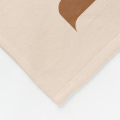 Minimalistisch Beige Custom 5 Foto Besties Fleecedecke (Ecke)