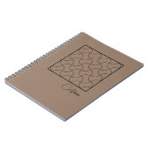 Minimalistisch Beige Geometric Journal-Notebook Notizblock (Linke Seite)