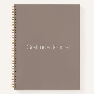 Minimalistisch beige greige custom Gratitude Journ Notizblock