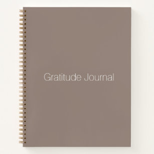 Minimalistisch beige greige custom Gratitude Journ Notizblock