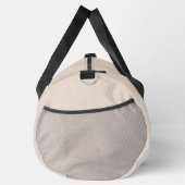 Minimalistisch Beige Modern Initial Monogram Duffle Bag (Rechts)