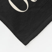 Minimalistisch Beige Schwarz Elegante Arch Moderne Fleecedecke (Ecke)