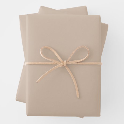 Minimalistisch-beige-taube schlicht elegant geschenkpapier set (Beispiel)
