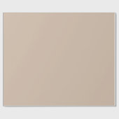 Minimalistisch-beige-taube schlichte solide elegan geschenkpapier (Flach)