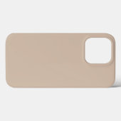 Minimalistisch beigefarbener, schlichter, elegante Case-Mate iPhone hülle (Rückseite (Horizontal))
