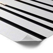 Minimalistisch beleuchtete schwarze Kerzen Flammen Poster (Ecke)