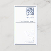 Minimalistisch Beruflich Dusty Blue Healthcare Visitenkarte (Rückseite)