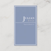 Minimalistisch Beruflich Dusty Blue Healthcare Visitenkarte (Vorderseite)