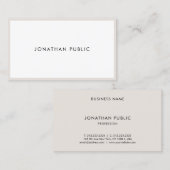 Minimalistisch Beruflich Elegante Sleek Schlicht Visitenkarte (Vorne/Hinten)